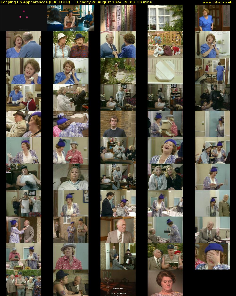 Keeping Up Appearances (BBC FOUR) Tuesday 20 August 2024 20:00 - 20:30