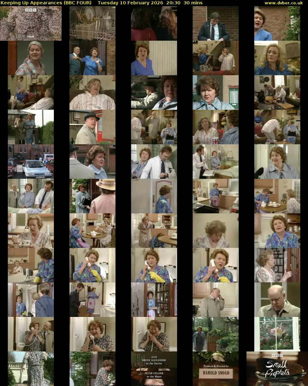 Keeping Up Appearances (BBC FOUR) Tuesday 10 February 2026 20:30 - 21:00