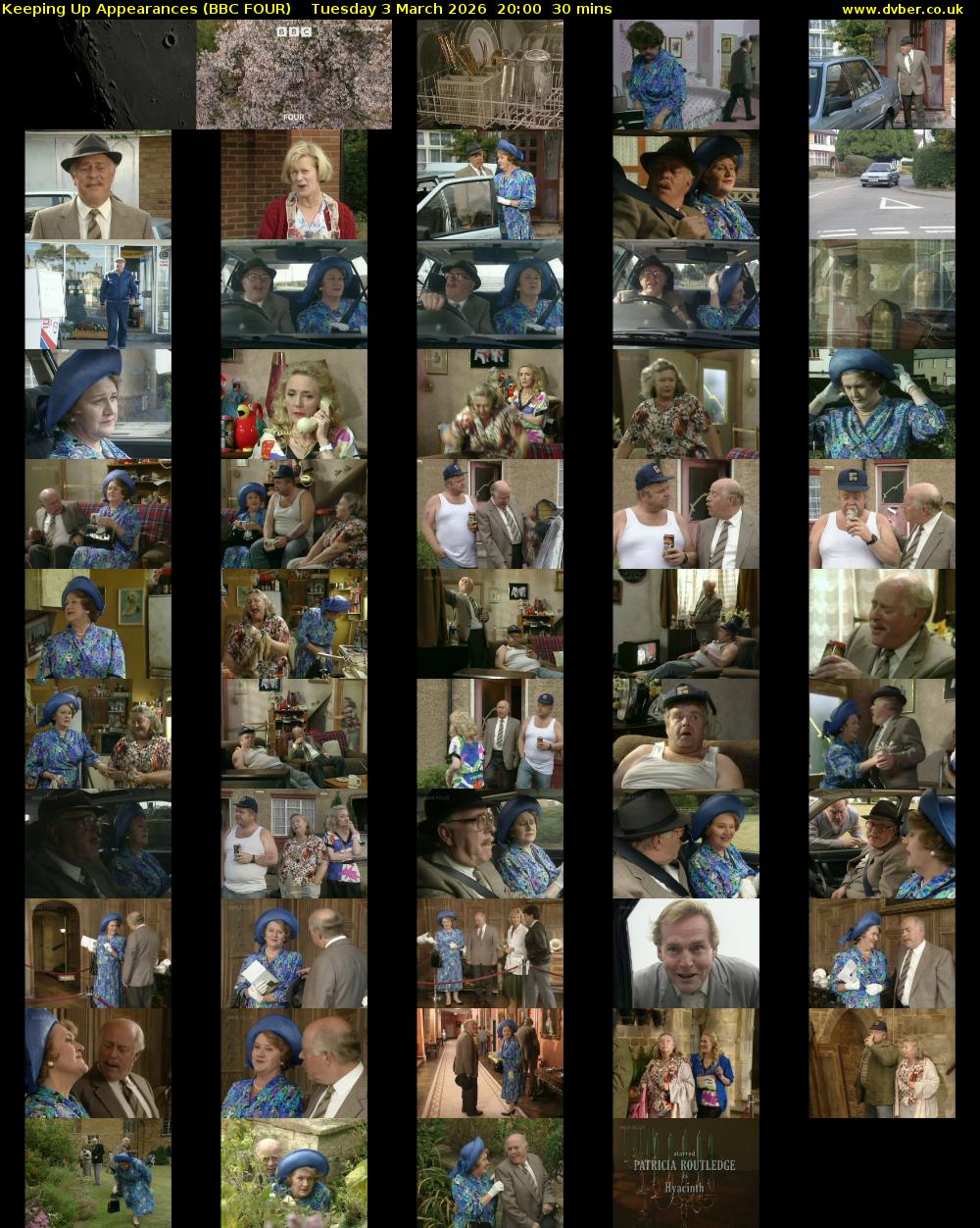 Keeping Up Appearances (BBC FOUR) Tuesday 3 March 2026 20:00 - 20:30