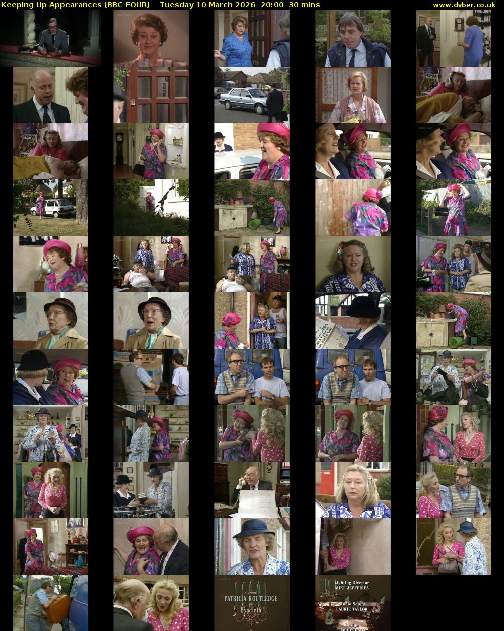 Keeping Up Appearances (BBC FOUR) Tuesday 10 March 2026 20:00 - 20:30