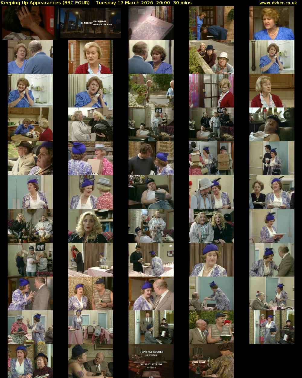 Keeping Up Appearances (BBC FOUR) Tuesday 17 March 2026 20:00 - 20:30