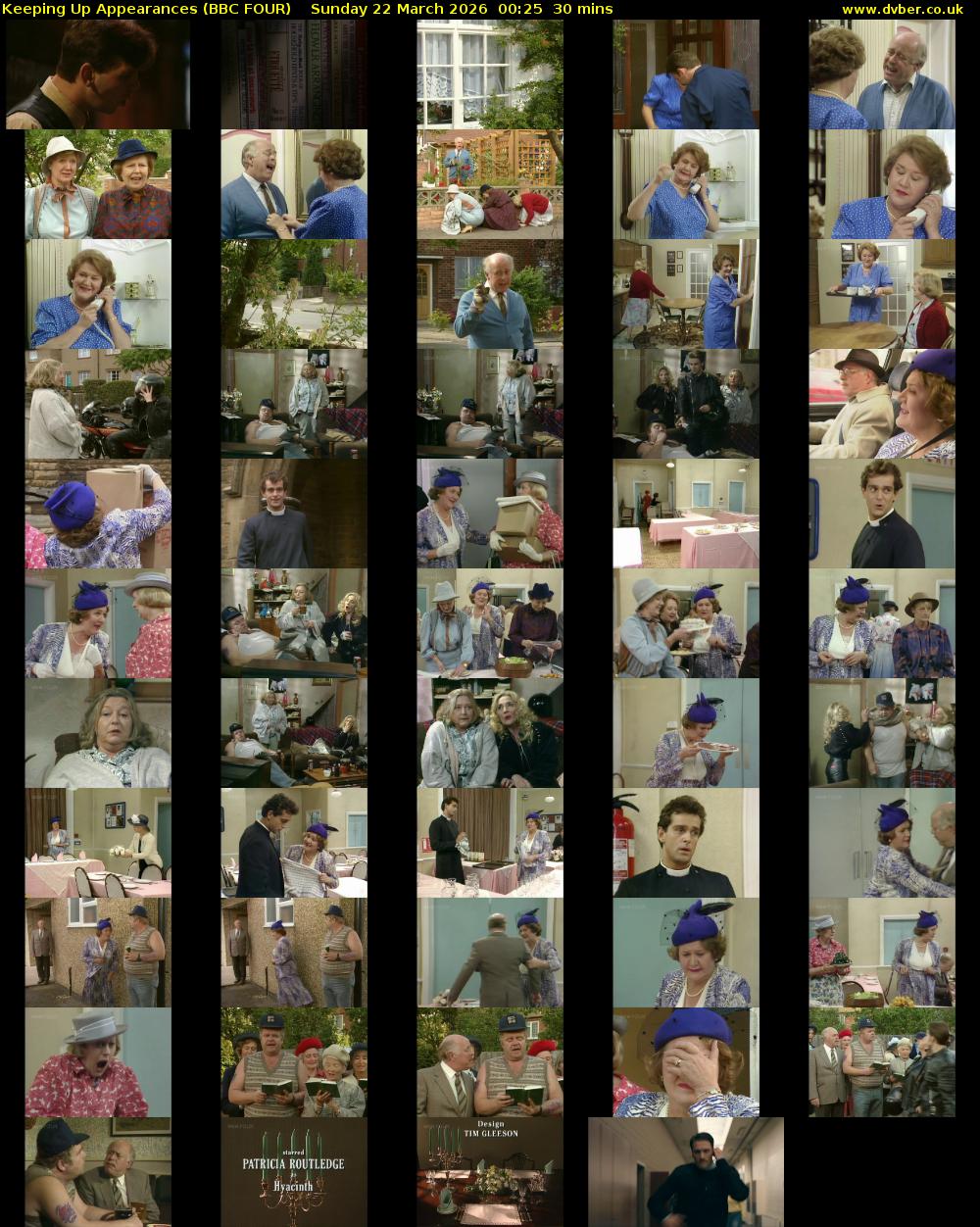 Keeping Up Appearances (BBC FOUR) Sunday 22 March 2026 00:25 - 00:55