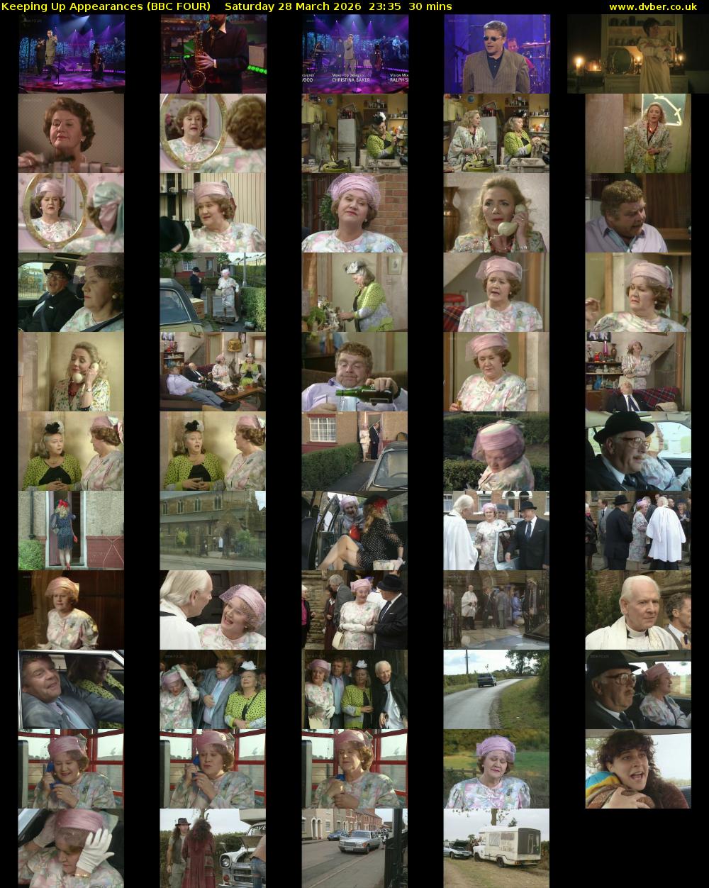 Keeping Up Appearances (BBC FOUR) Saturday 28 March 2026 23:35 - 00:05