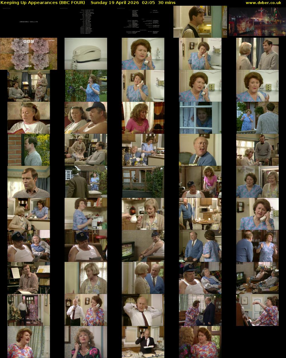 Keeping Up Appearances (BBC FOUR) Sunday 19 April 2026 02:05 - 02:35