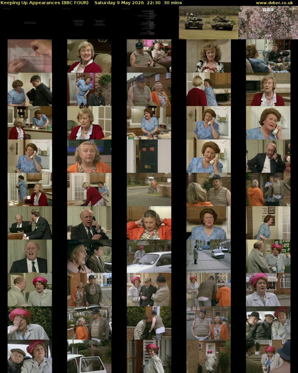 Keeping Up Appearances (BBC FOUR) Saturday 9 May 2026 22:30 - 23:00