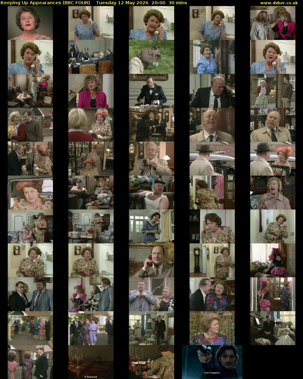 Keeping Up Appearances (BBC FOUR) Tuesday 12 May 2026 20:00 - 20:30