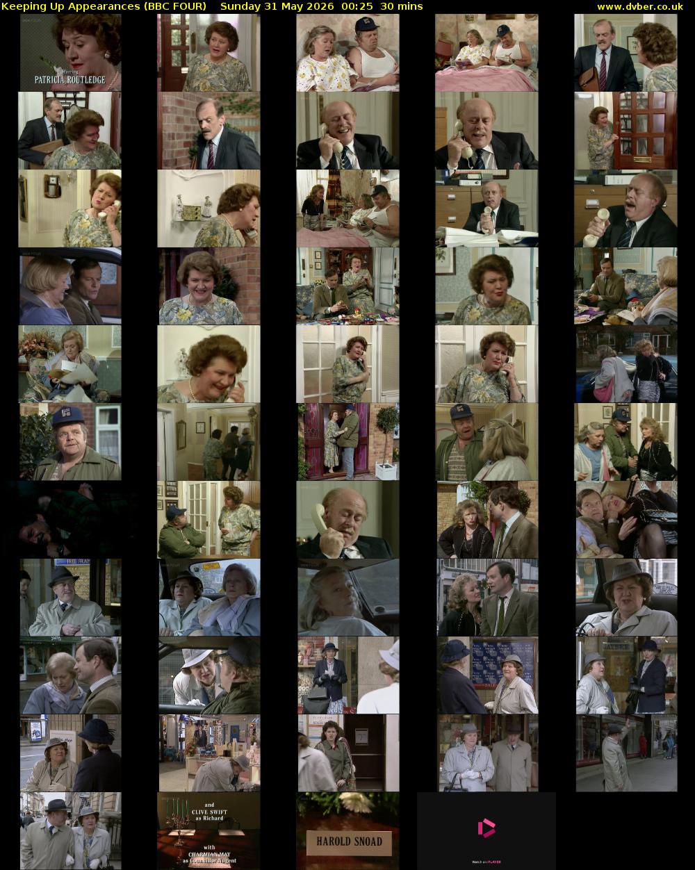 Keeping Up Appearances (BBC FOUR) Sunday 31 May 2026 00:25 - 00:55
