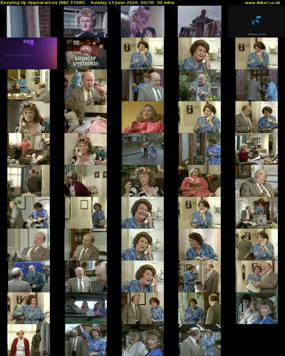 Keeping Up Appearances (BBC FOUR) Sunday 14 June 2026 00:50 - 01:20