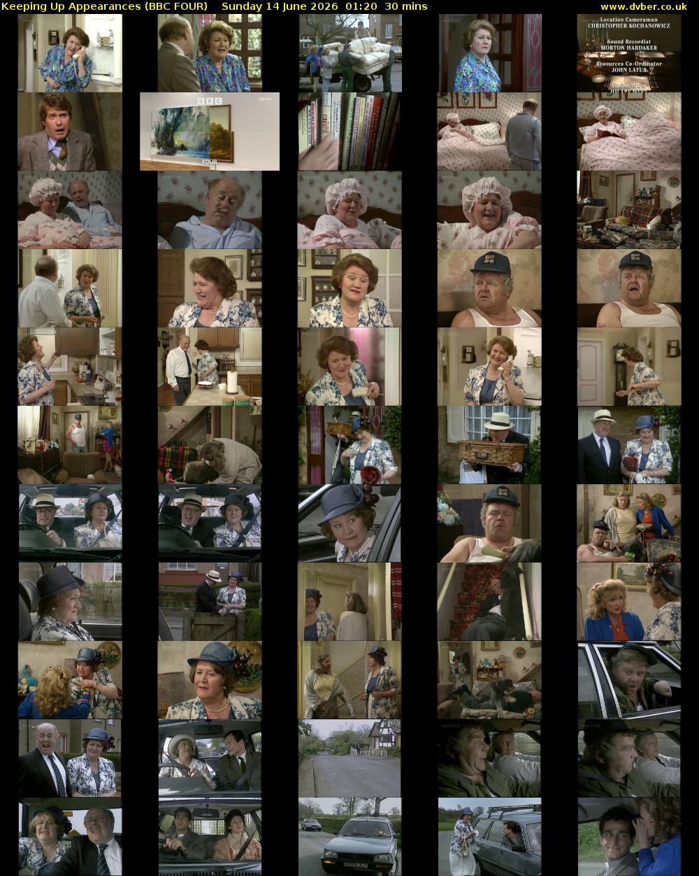 Keeping Up Appearances (BBC FOUR) Sunday 14 June 2026 01:20 - 01:50