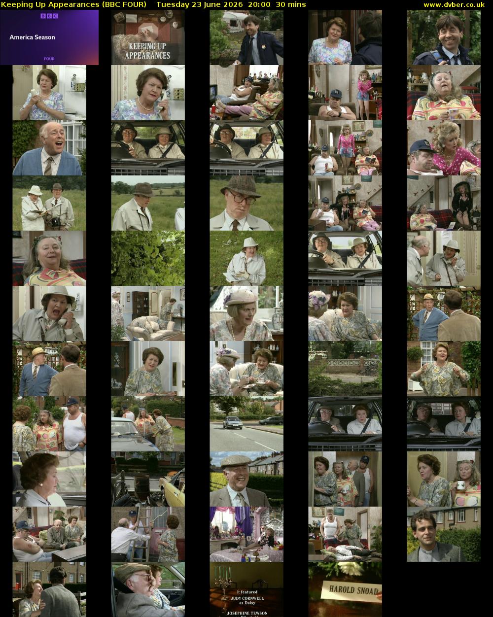 Keeping Up Appearances (BBC FOUR) Tuesday 23 June 2026 20:00 - 20:30