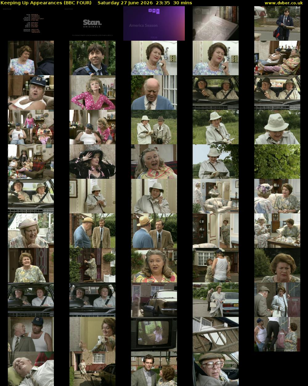 Keeping Up Appearances (BBC FOUR) Saturday 27 June 2026 23:35 - 00:05