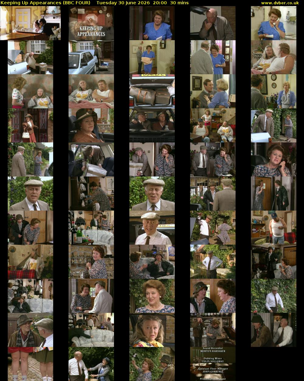 Keeping Up Appearances (BBC FOUR) Tuesday 30 June 2026 20:00 - 20:30