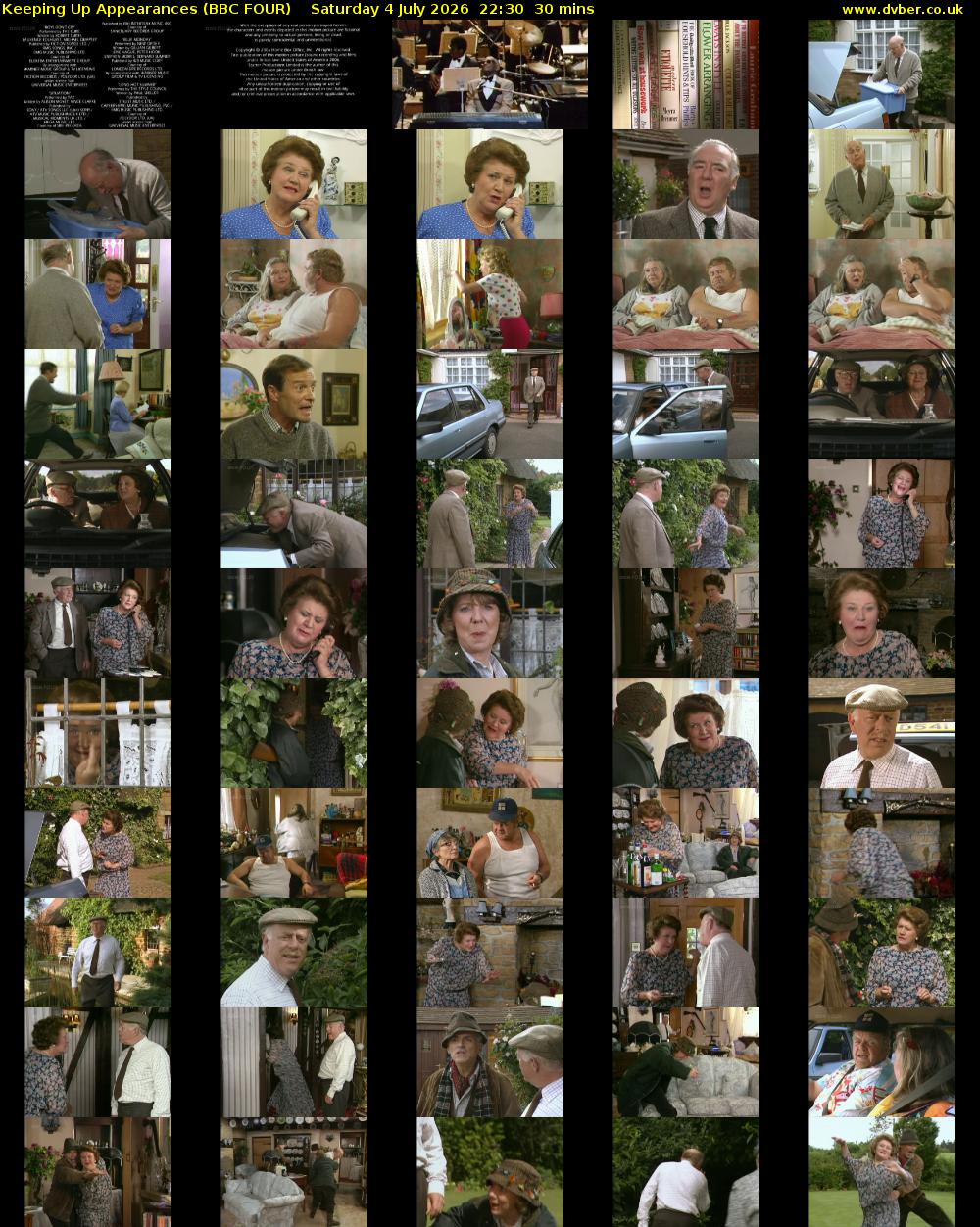 Keeping Up Appearances (BBC FOUR) Saturday 4 July 2026 22:30 - 23:00