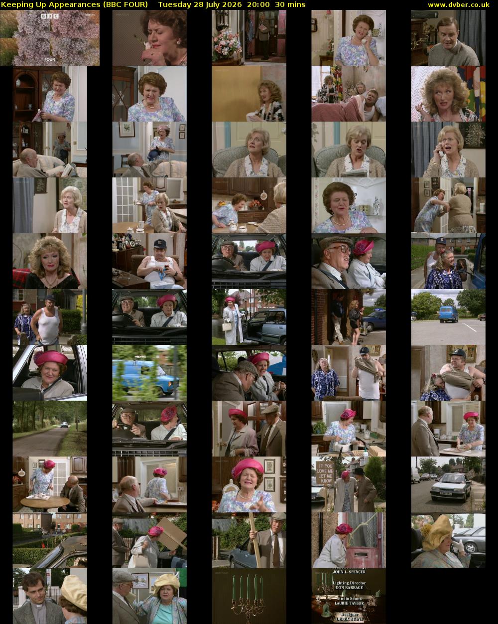 Keeping Up Appearances (BBC FOUR) Tuesday 28 July 2026 20:00 - 20:30