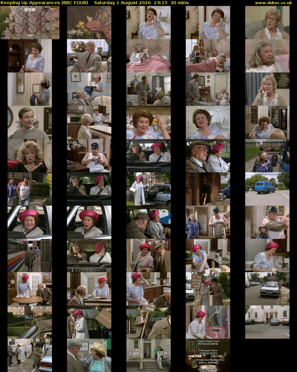 Keeping Up Appearances (BBC FOUR) Saturday 1 August 2026 23:15 - 23:45