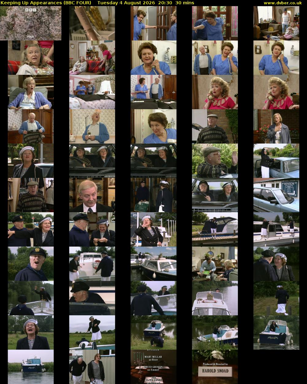 Keeping Up Appearances (BBC FOUR) Tuesday 4 August 2026 20:30 - 21:00