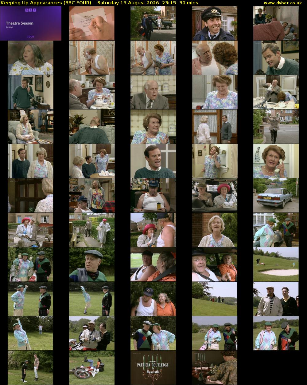 Keeping Up Appearances (BBC FOUR) Saturday 15 August 2026 23:15 - 23:45