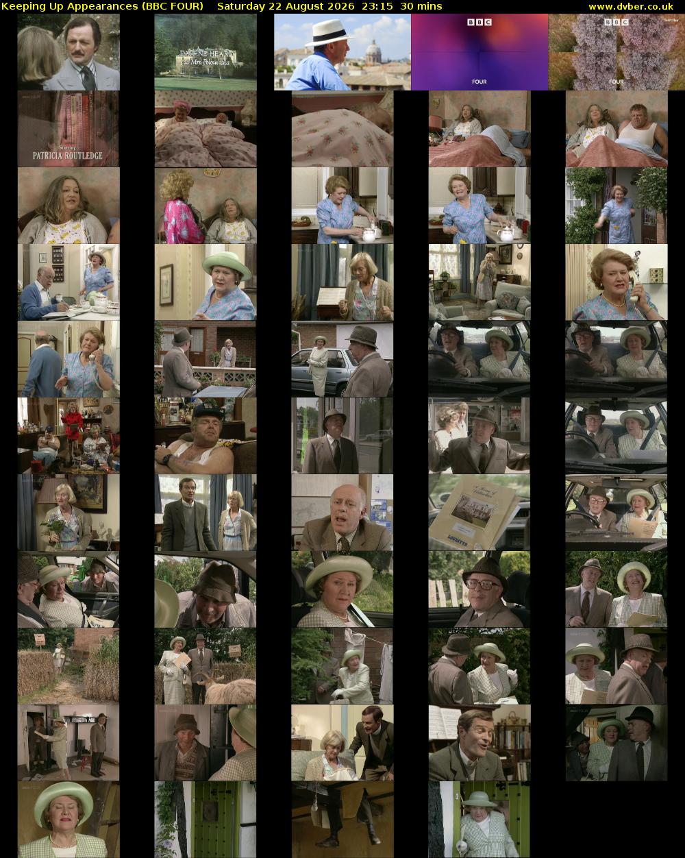 Keeping Up Appearances (BBC FOUR) Saturday 22 August 2026 23:15 - 23:45