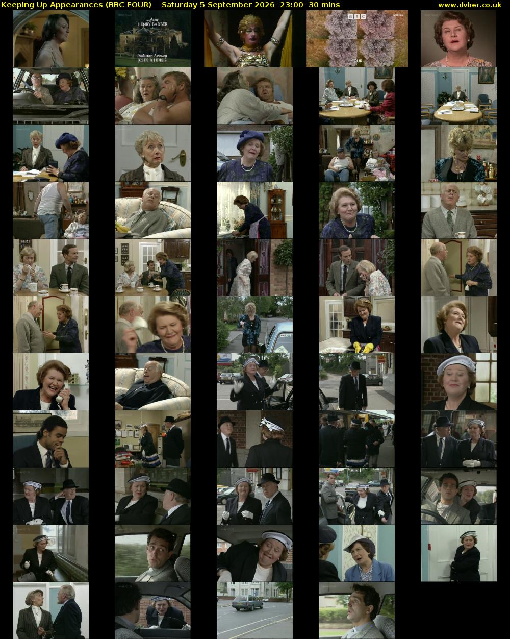 Keeping Up Appearances (BBC FOUR) Saturday 5 September 2026 23:00 - 23:30