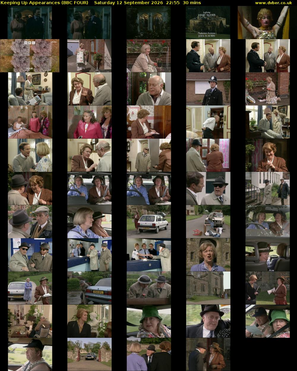 Keeping Up Appearances (BBC FOUR) Saturday 12 September 2026 22:55 - 23:25