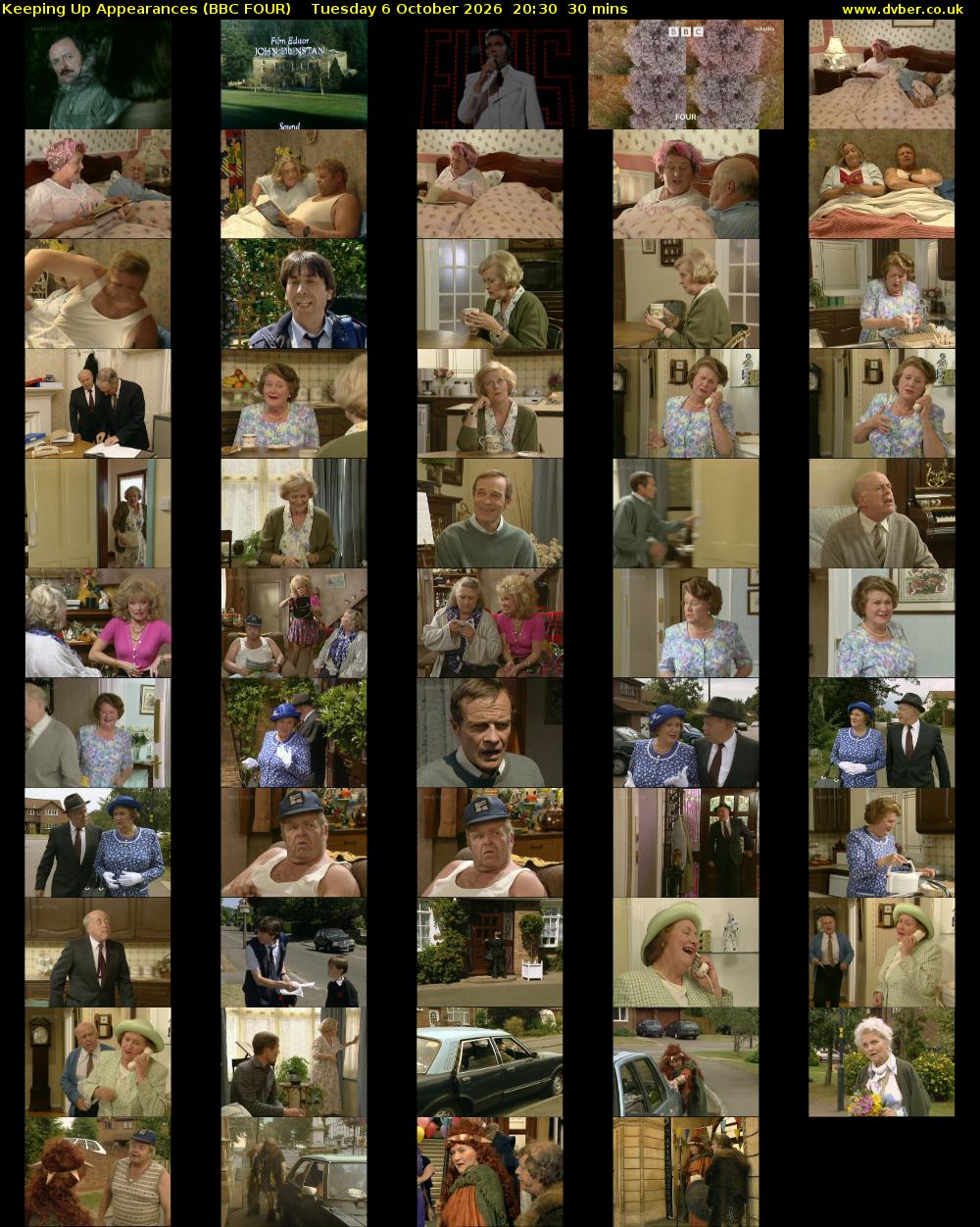 Keeping Up Appearances (BBC FOUR) Tuesday 6 October 2026 20:30 - 21:00