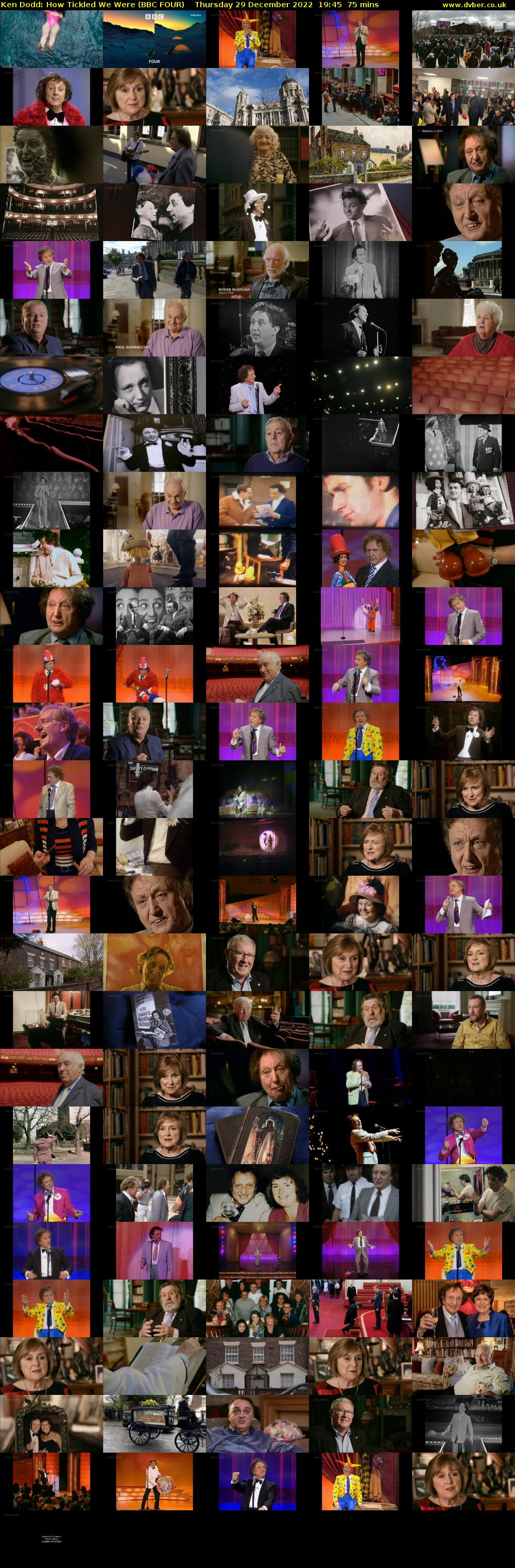 Ken Dodd: How Tickled We Were (BBC FOUR) Thursday 29 December 2022 19:45 - 21:00