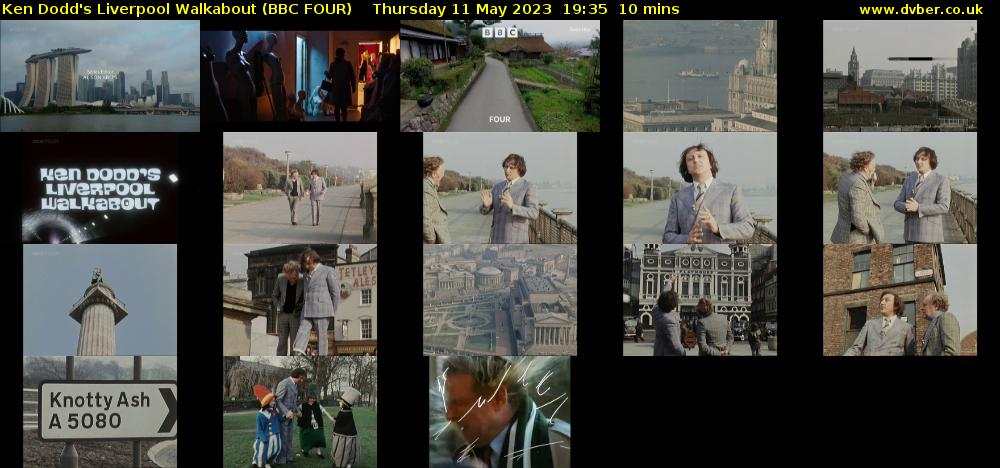 Ken Dodd's Liverpool Walkabout (BBC FOUR) Thursday 11 May 2023 19:35 - 19:45