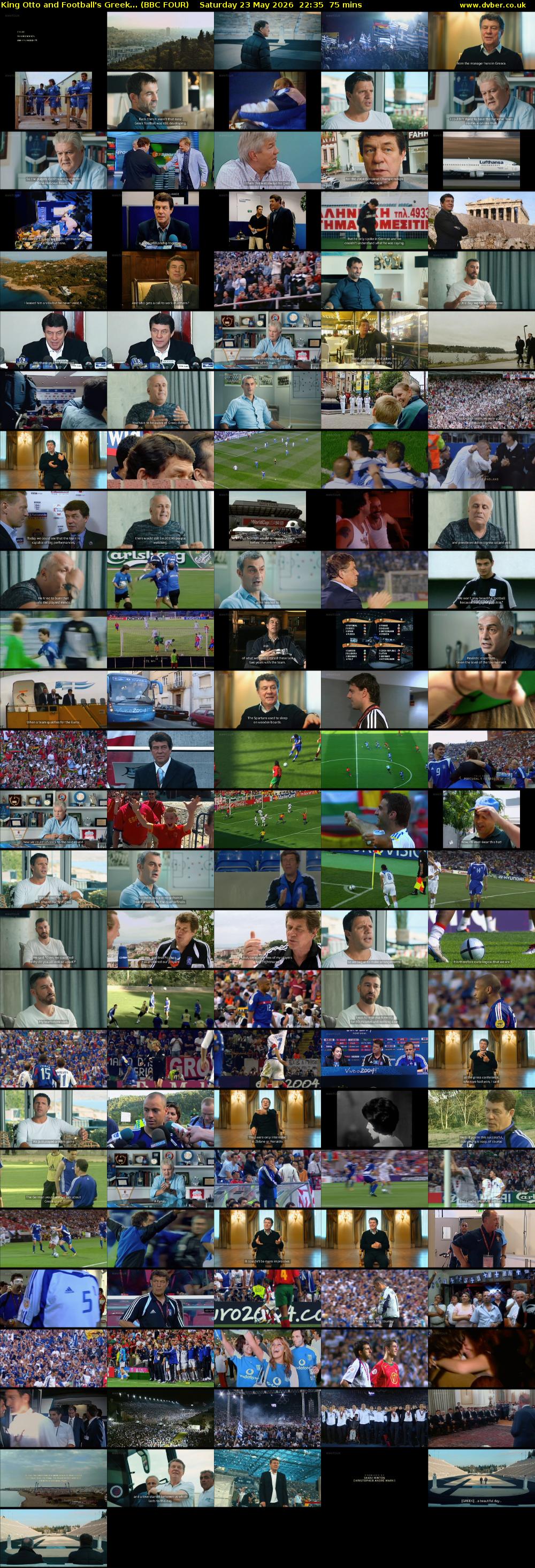 King Otto and Football's Greek... (BBC FOUR) Saturday 23 May 2026 22:35 - 23:50