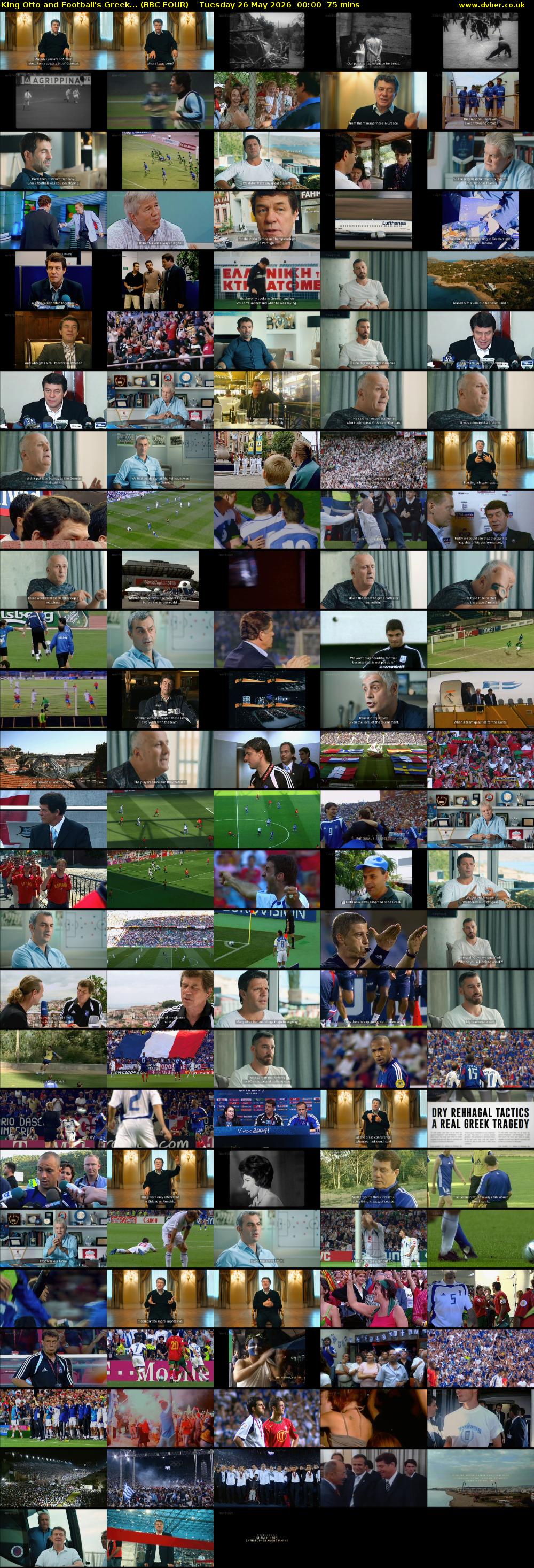 King Otto and Football's Greek... (BBC FOUR) Tuesday 26 May 2026 00:00 - 01:15