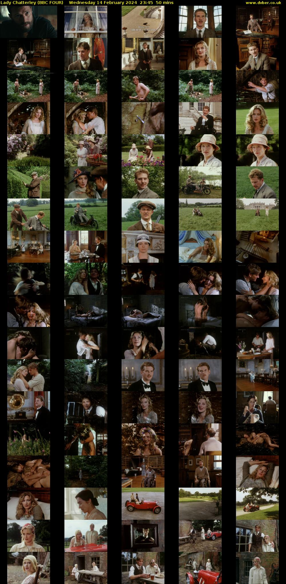 Lady Chatterley (BBC FOUR) Wednesday 14 February 2024 23:45 - 00:35