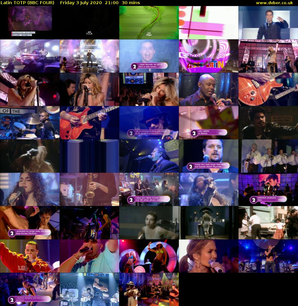 Latin TOTP (BBC FOUR) Friday 3 July 2020 21:00 - 21:30