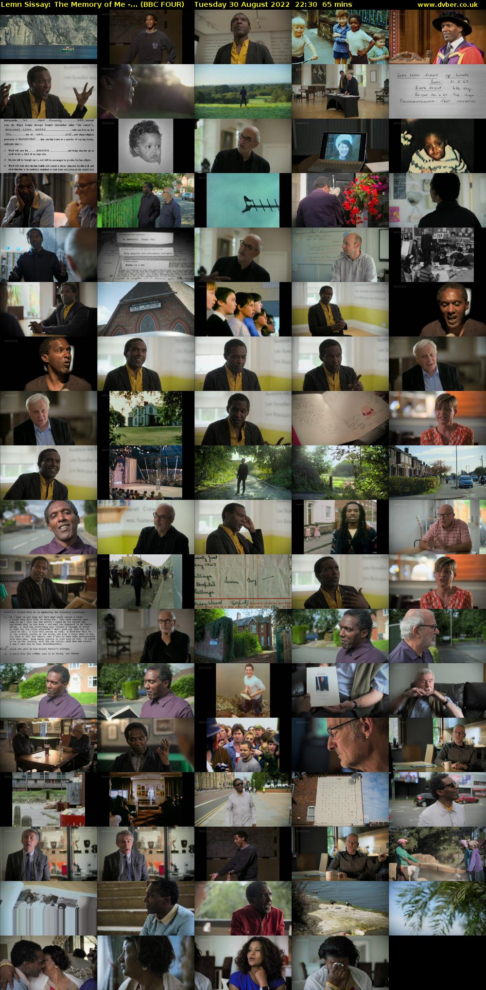 Lemn Sissay: The Memory of Me -... (BBC FOUR) Tuesday 30 August 2022 22:30 - 23:35