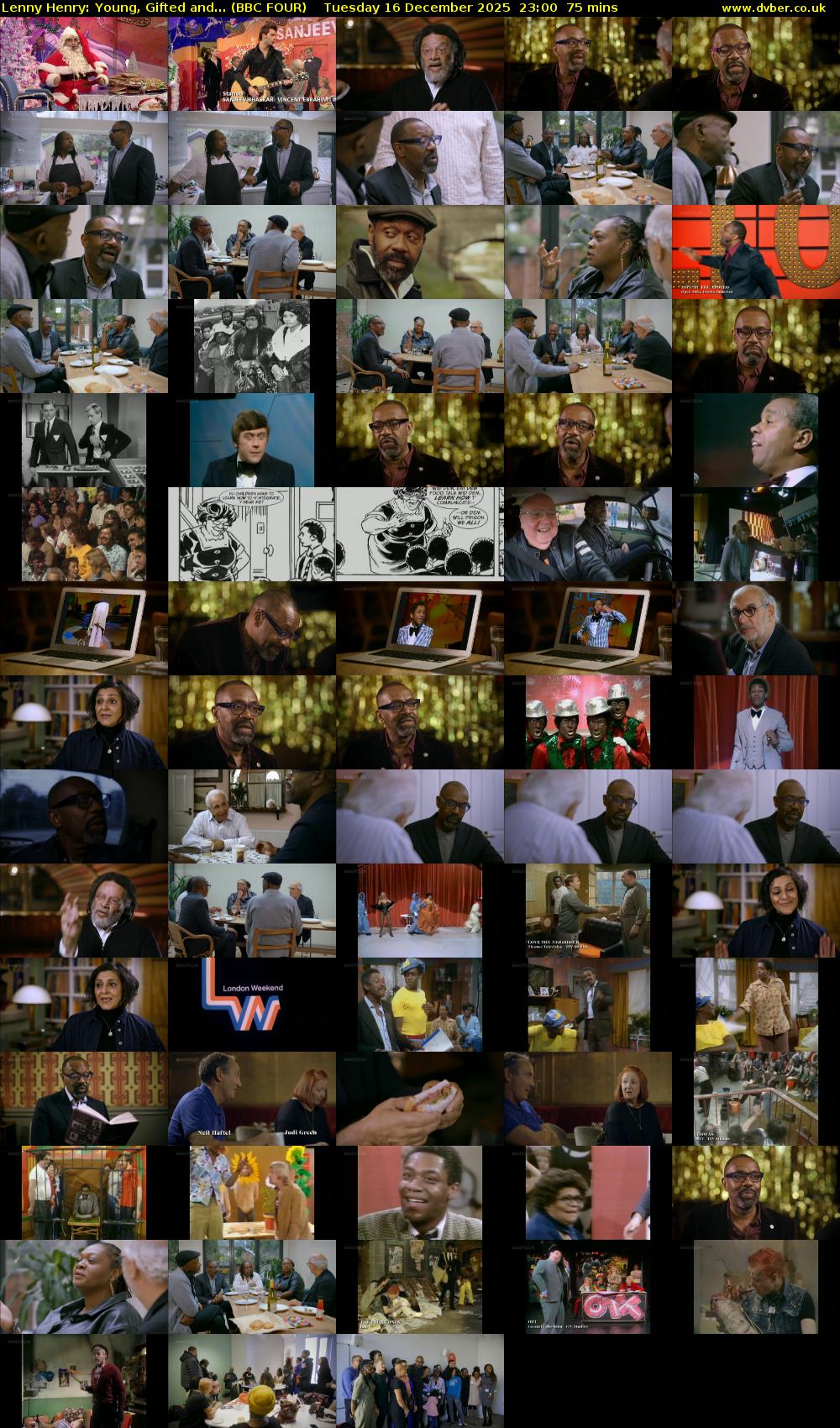 Lenny Henry: Young, Gifted and... (BBC FOUR) Tuesday 16 December 2025 23:00 - 00:15
