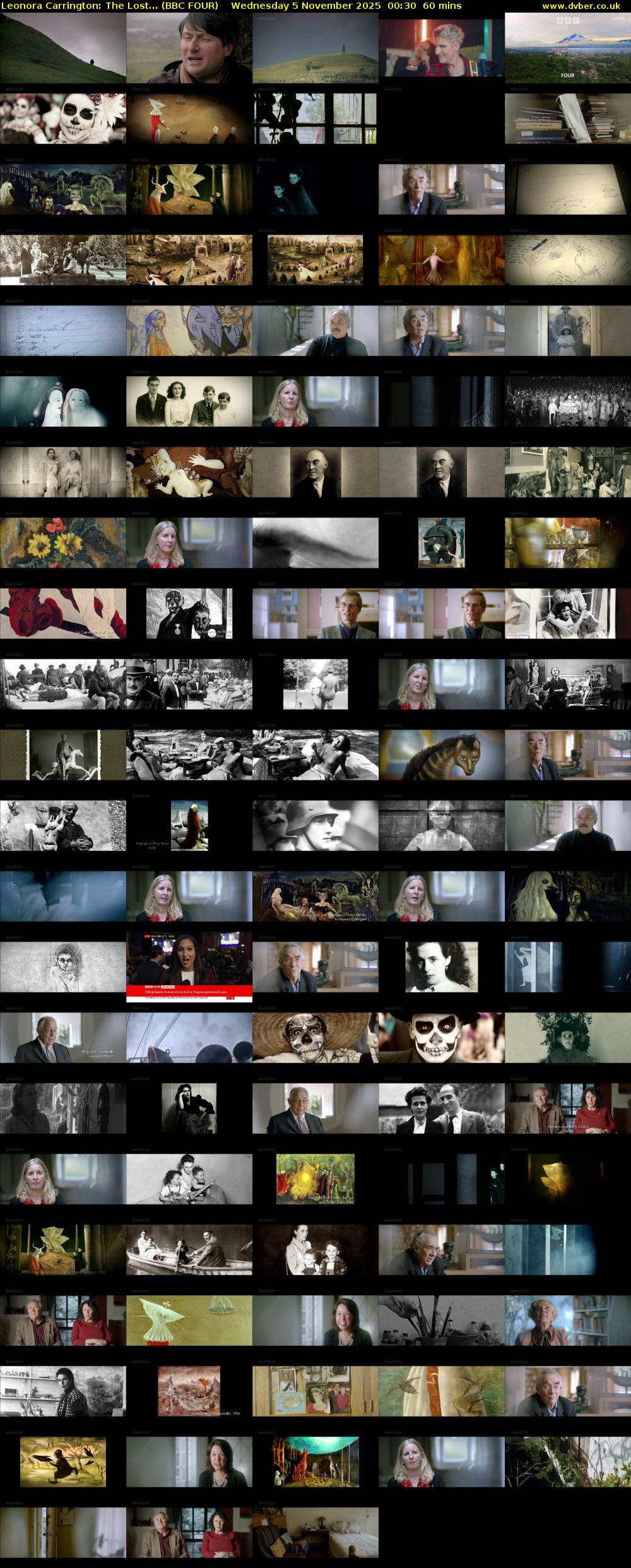 Leonora Carrington: The Lost... (BBC FOUR) Wednesday 5 November 2025 00:30 - 01:30