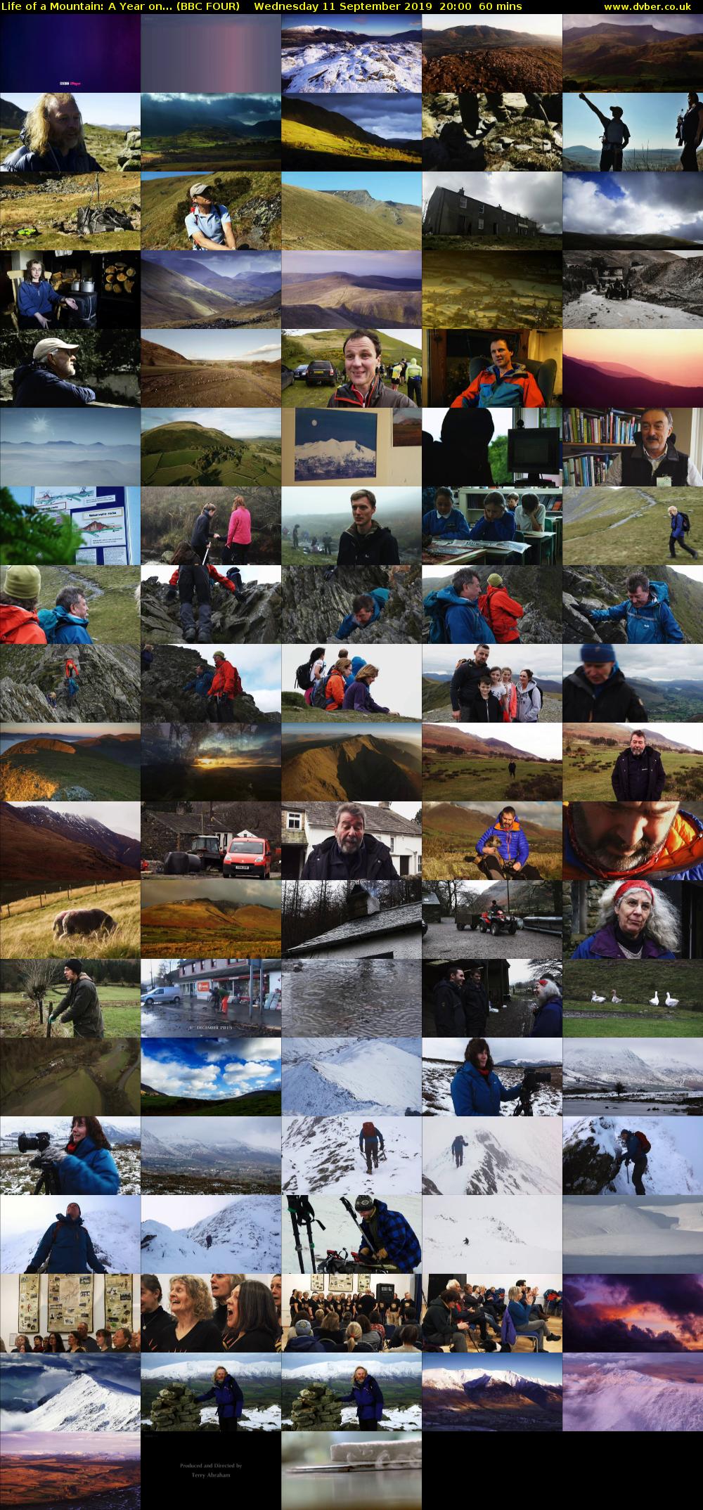 Life of a Mountain: A Year on... (BBC FOUR) Wednesday 11 September 2019 20:00 - 21:00