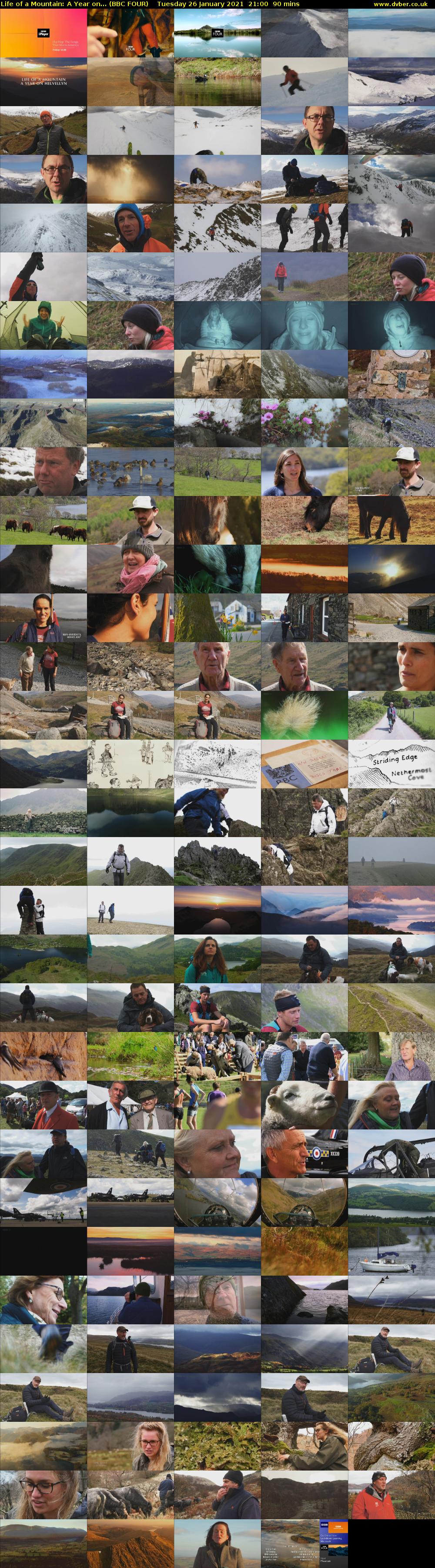 Life of a Mountain: A Year on... (BBC FOUR) Tuesday 26 January 2021 21:00 - 22:30