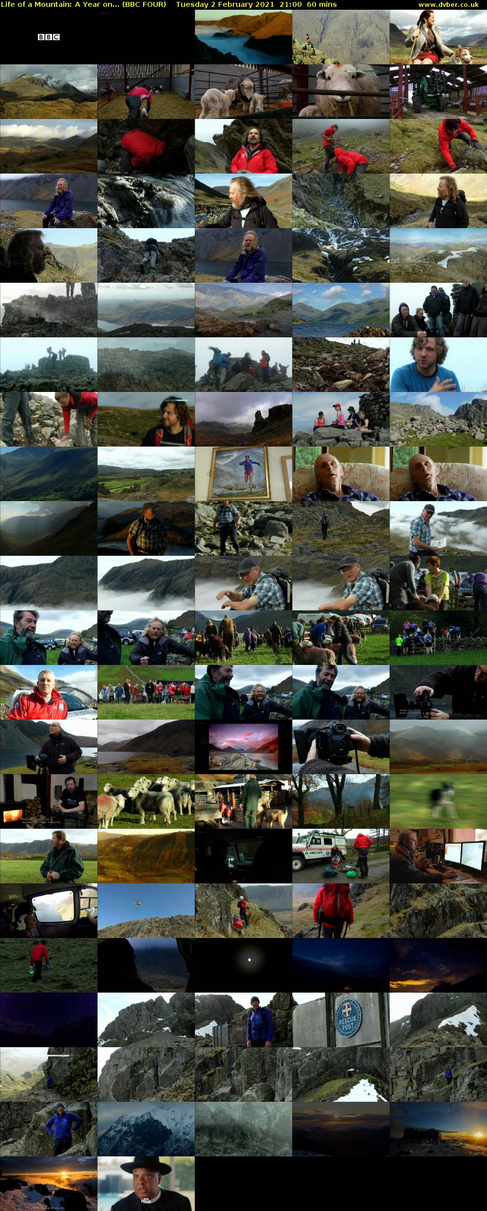 Life of a Mountain: A Year on... (BBC FOUR) Tuesday 2 February 2021 21:00 - 22:00