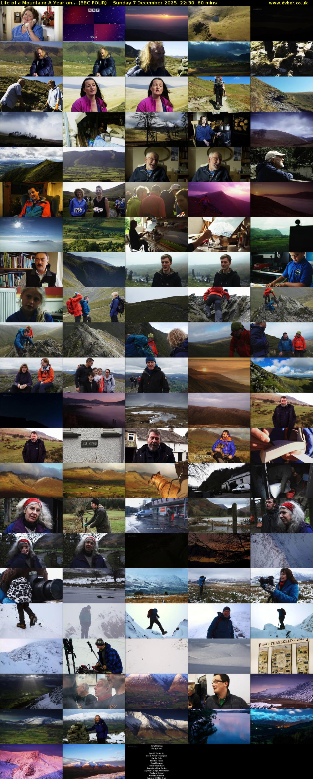 Life of a Mountain: A Year on... (BBC FOUR) Sunday 7 December 2025 22:30 - 23:30