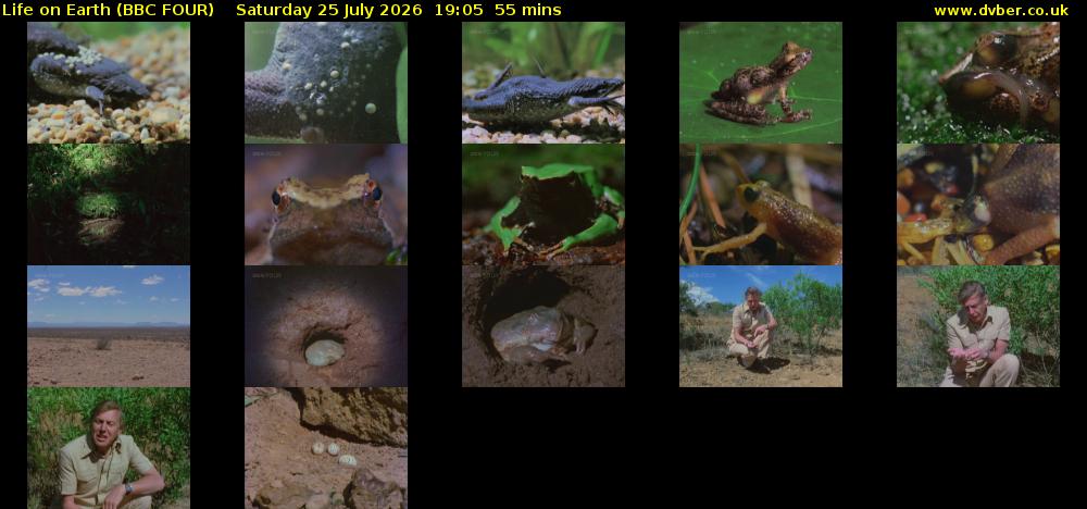 Life on Earth (BBC FOUR) Saturday 25 July 2026 19:05 - 20:00