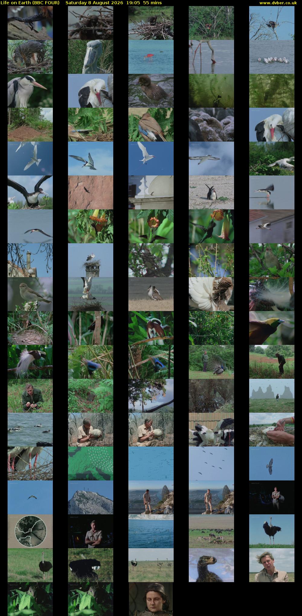 Life on Earth (BBC FOUR) Saturday 8 August 2026 19:05 - 20:00