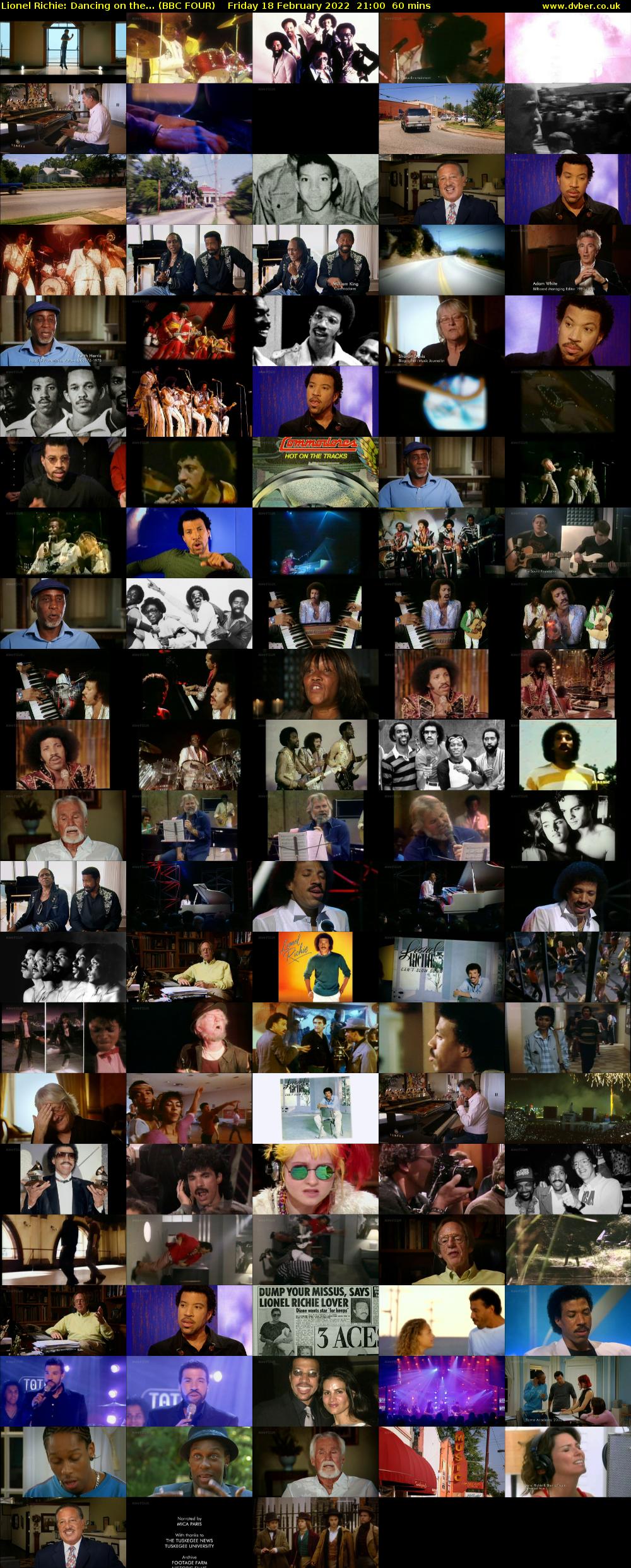 Lionel Richie: Dancing on the... (BBC FOUR) Friday 18 February 2022 21:00 - 22:00