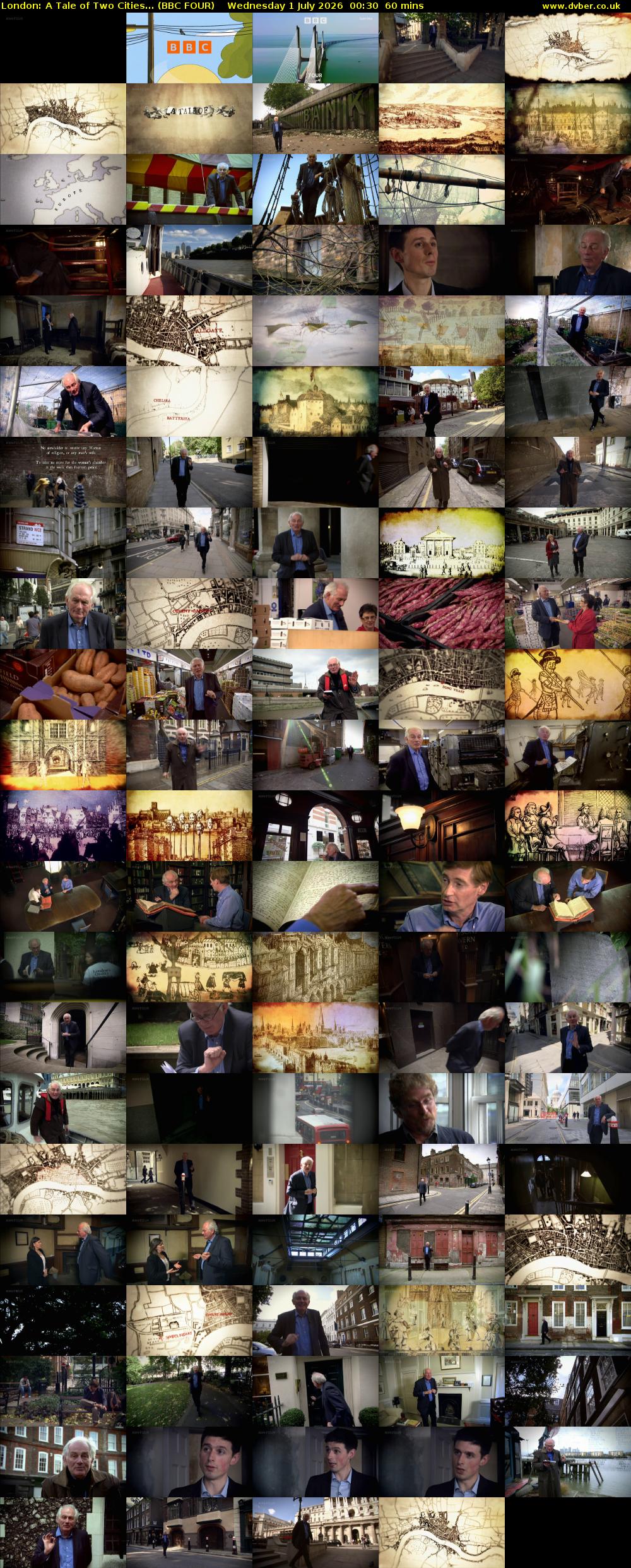 London: A Tale of Two Cities... (BBC FOUR) Wednesday 1 July 2026 00:30 - 01:30