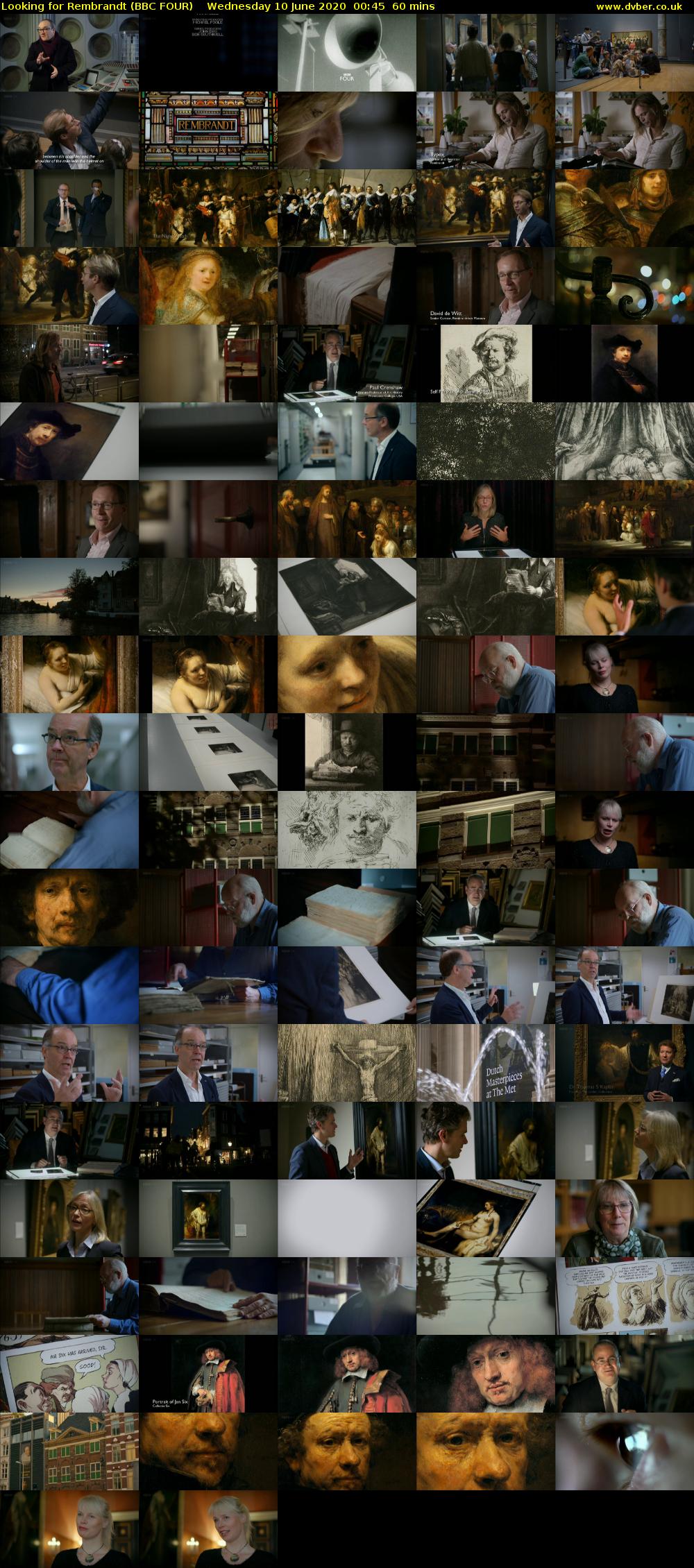 Looking for Rembrandt (BBC FOUR) Wednesday 10 June 2020 00:45 - 01:45