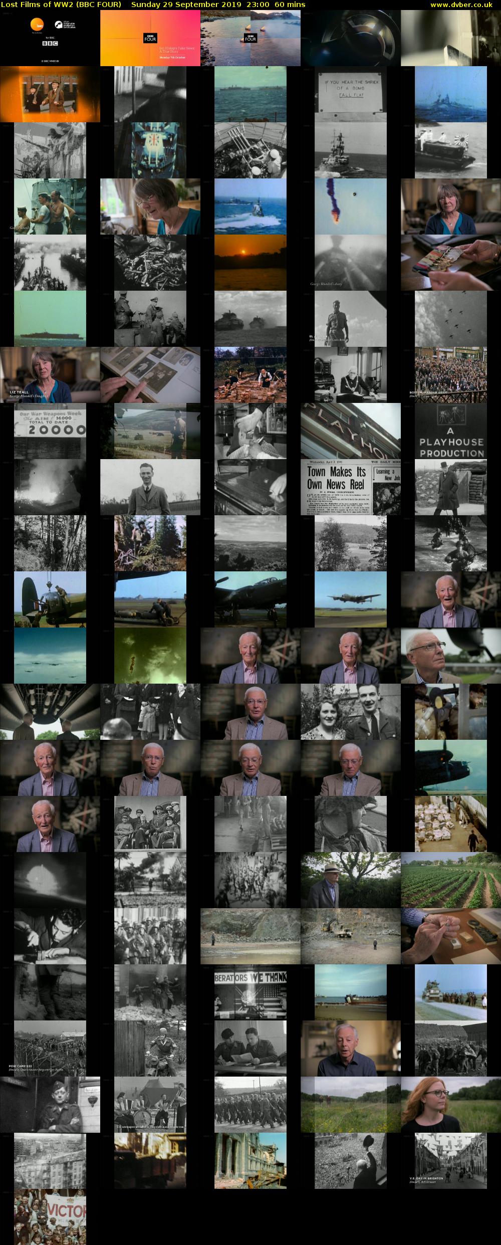 Lost Films of WW2 (BBC FOUR) Sunday 29 September 2019 23:00 - 00:00
