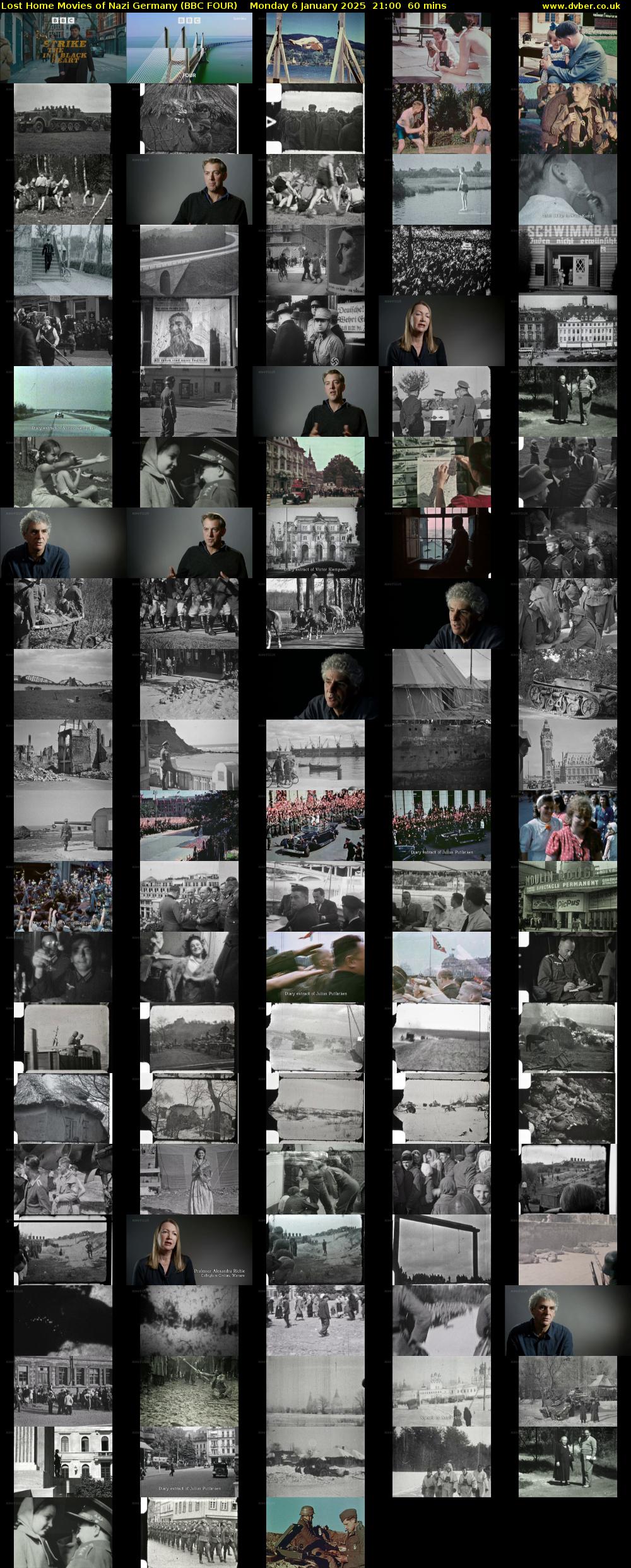 Lost Home Movies of Nazi Germany (BBC FOUR) Monday 6 January 2025 21:00 - 22:00