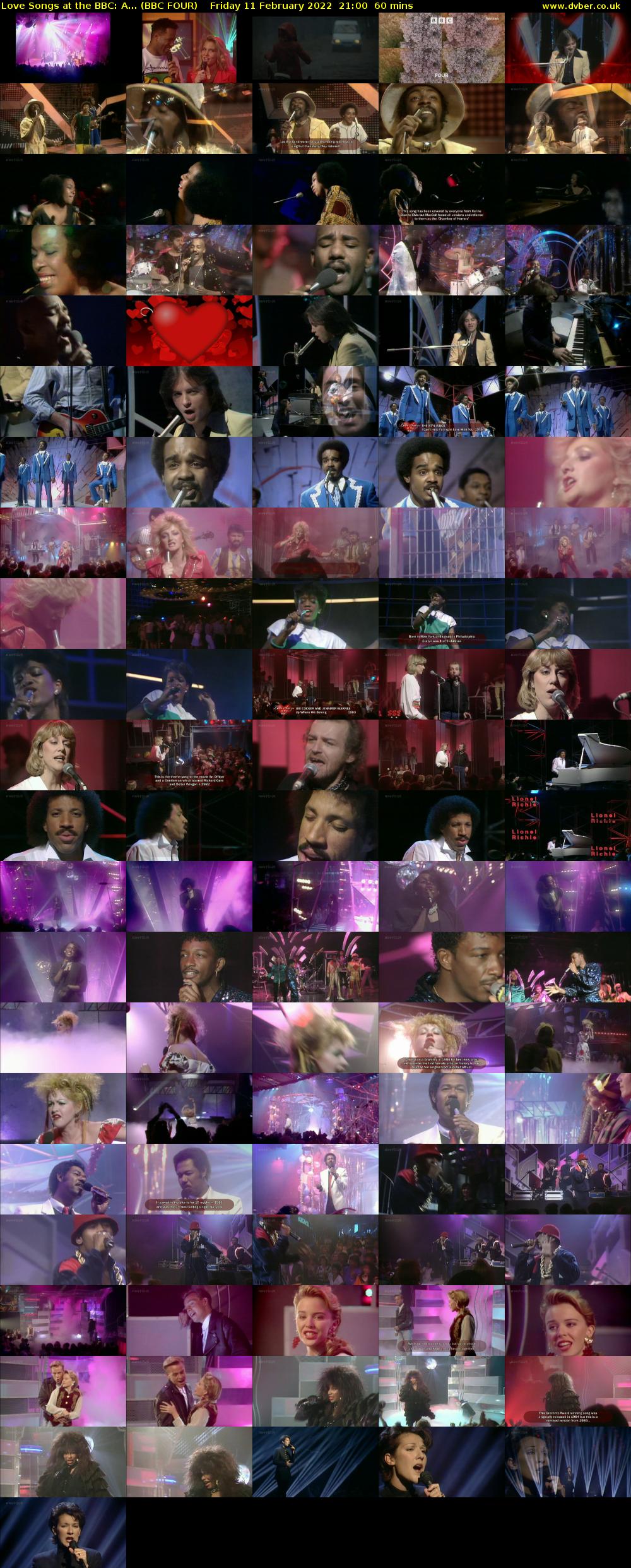 Love Songs at the BBC: A... (BBC FOUR) Friday 11 February 2022 21:00 - 22:00