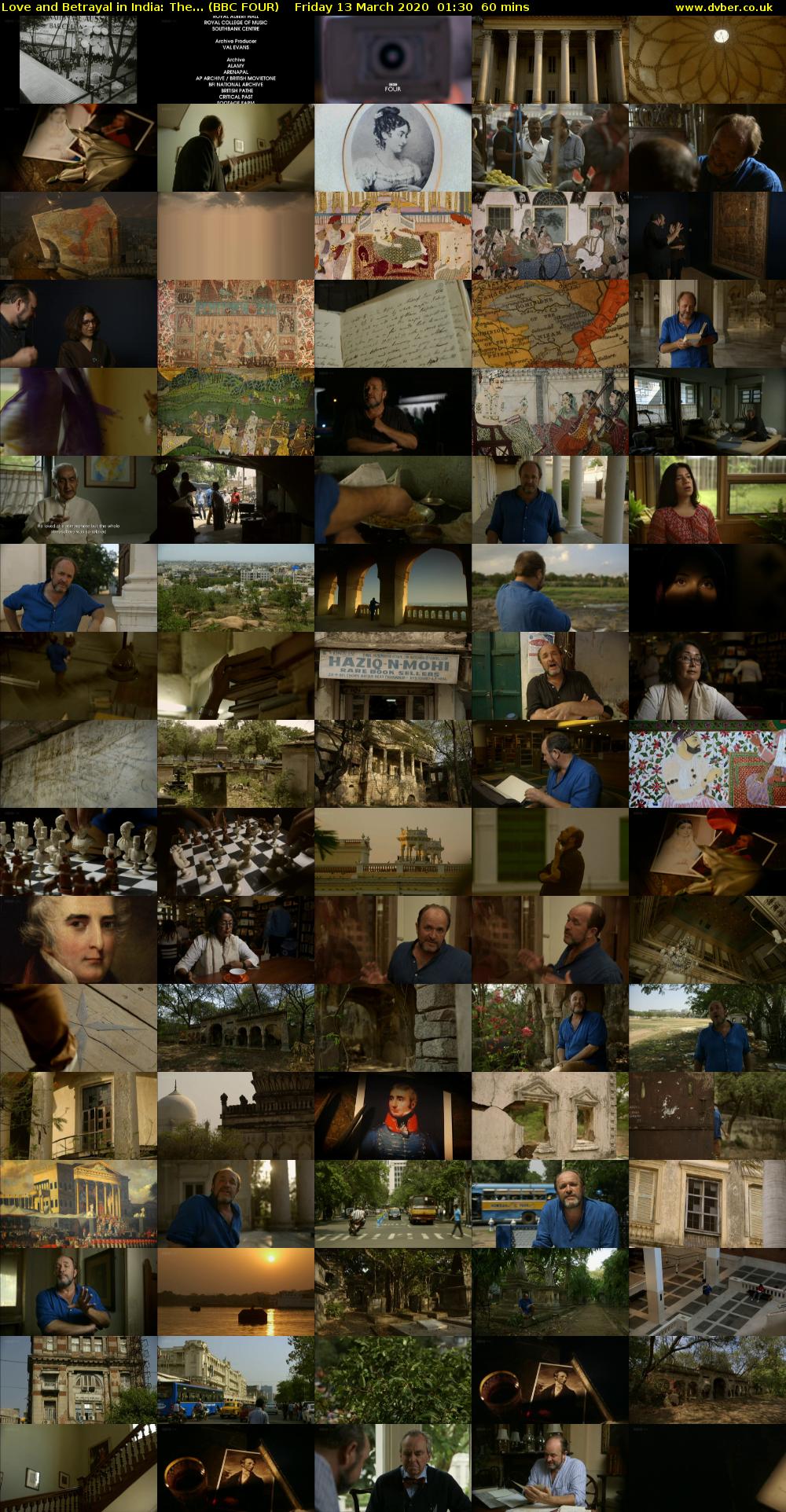 Love and Betrayal in India: The... (BBC FOUR) Friday 13 March 2020 01:30 - 02:30