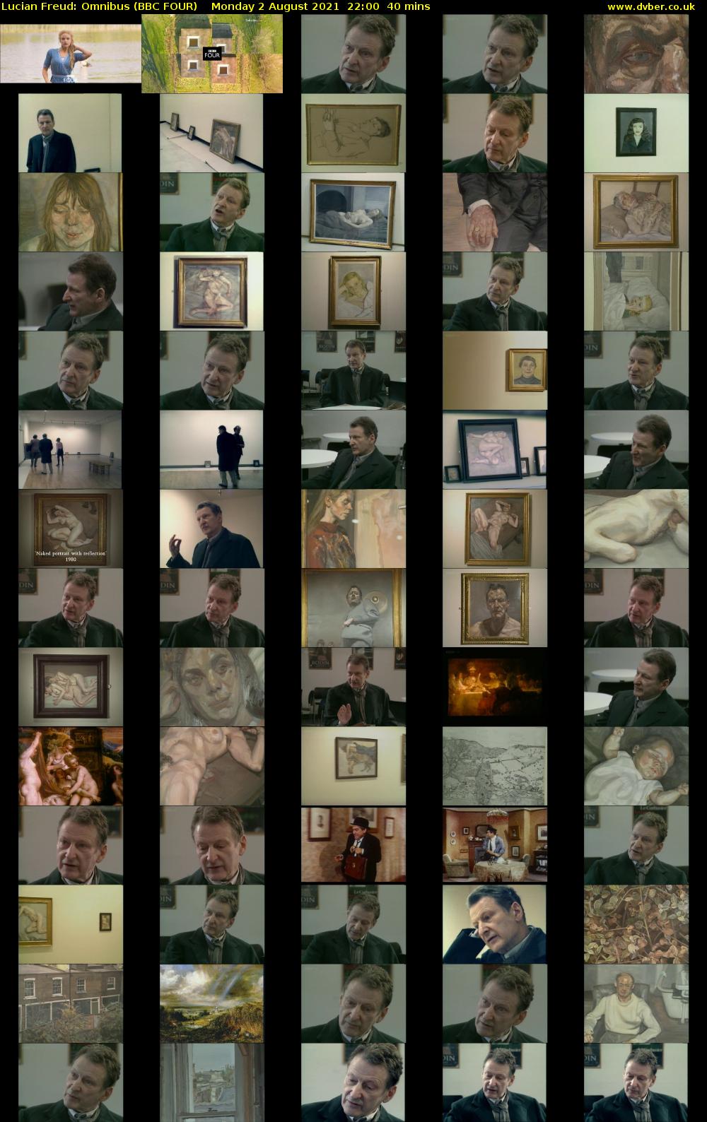 Lucian Freud: Omnibus (BBC FOUR) Monday 2 August 2021 22:00 - 22:40