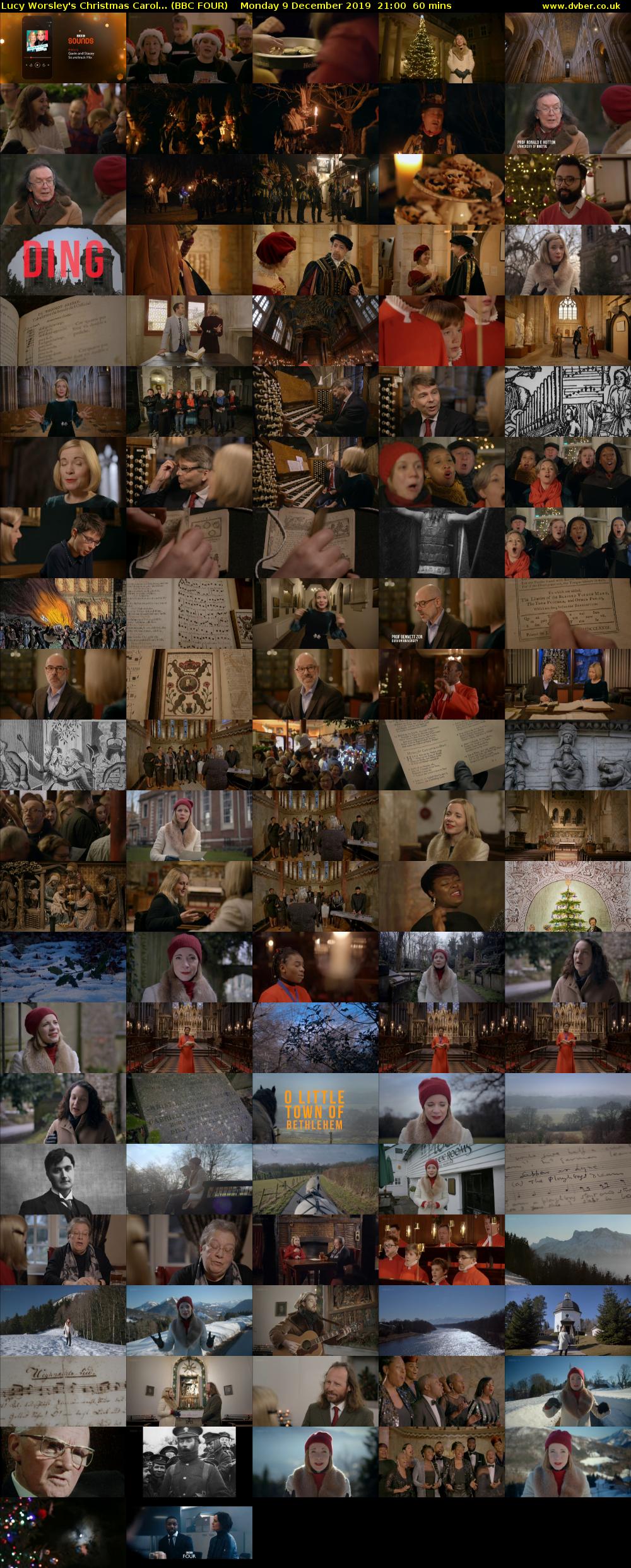 Lucy Worsley's Christmas Carol... (BBC FOUR) Monday 9 December 2019 21:00 - 22:00