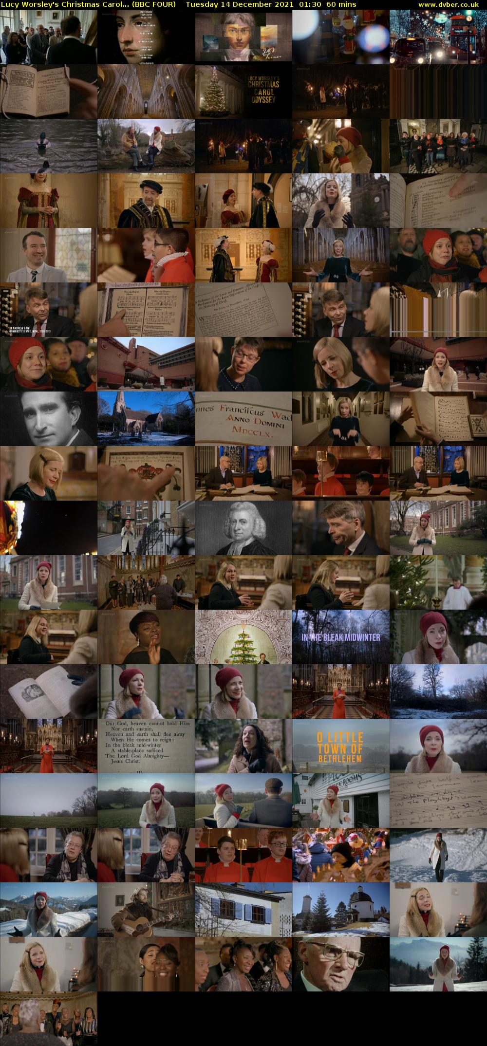 Lucy Worsley's Christmas Carol... (BBC FOUR) Tuesday 14 December 2021 01:30 - 02:30